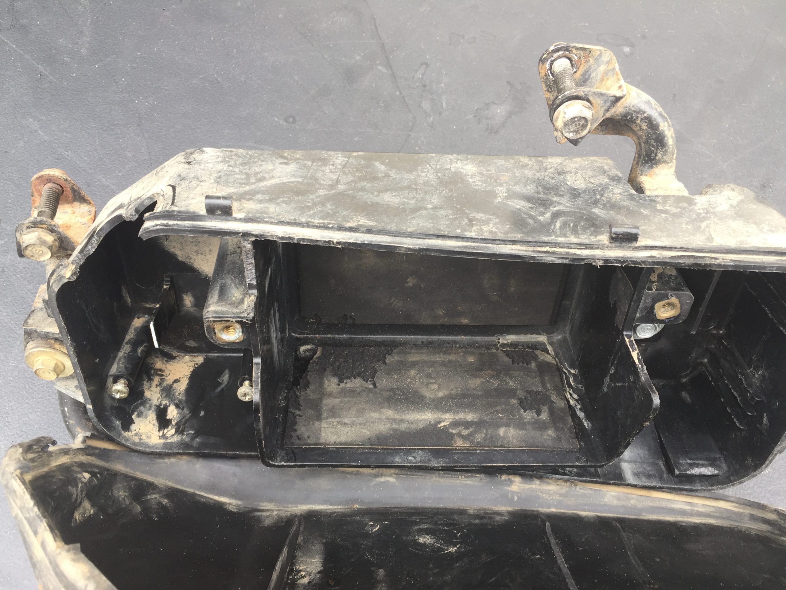 Honda xr650L Battery box and bracket.