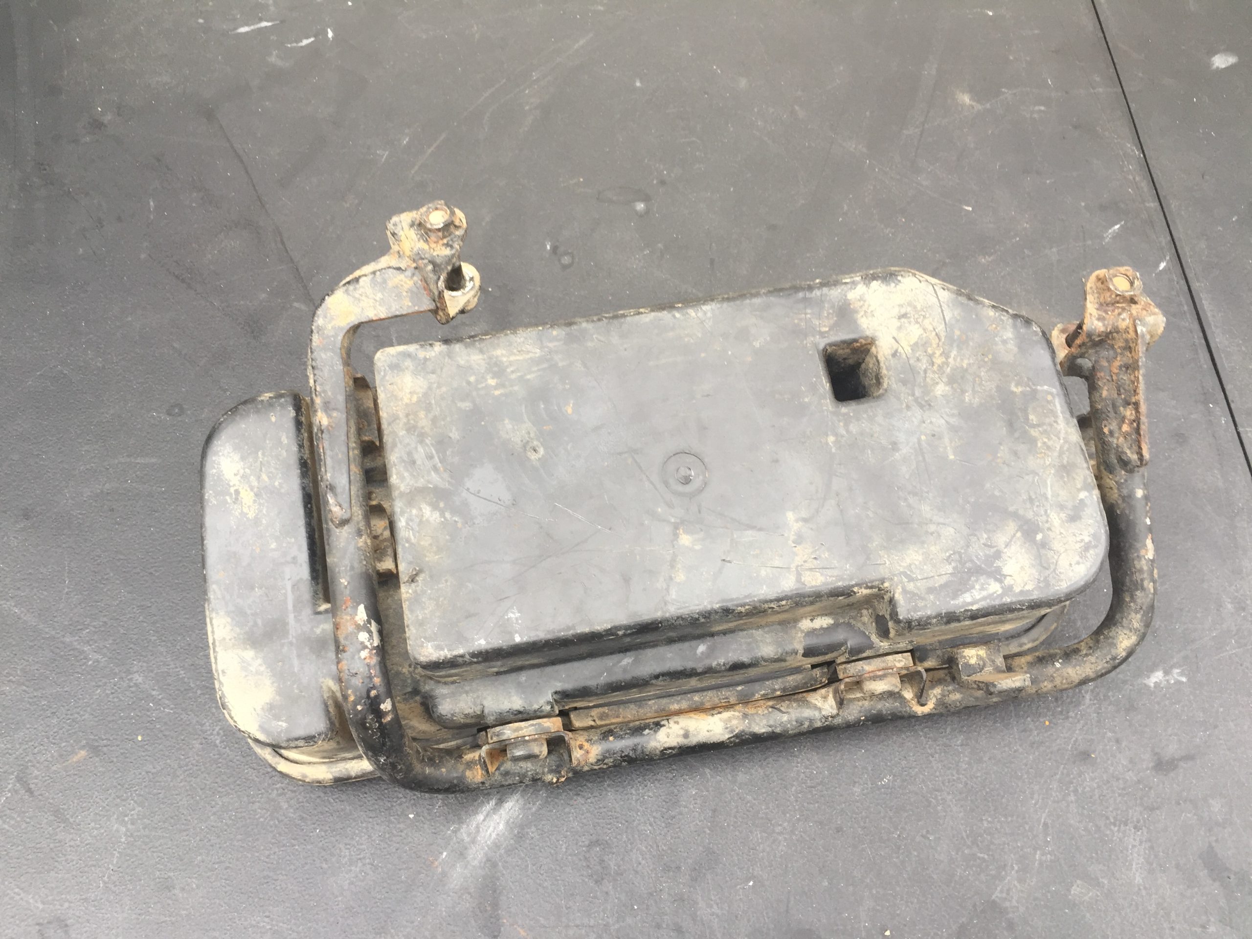 Honda xr650L Battery box and bracket.