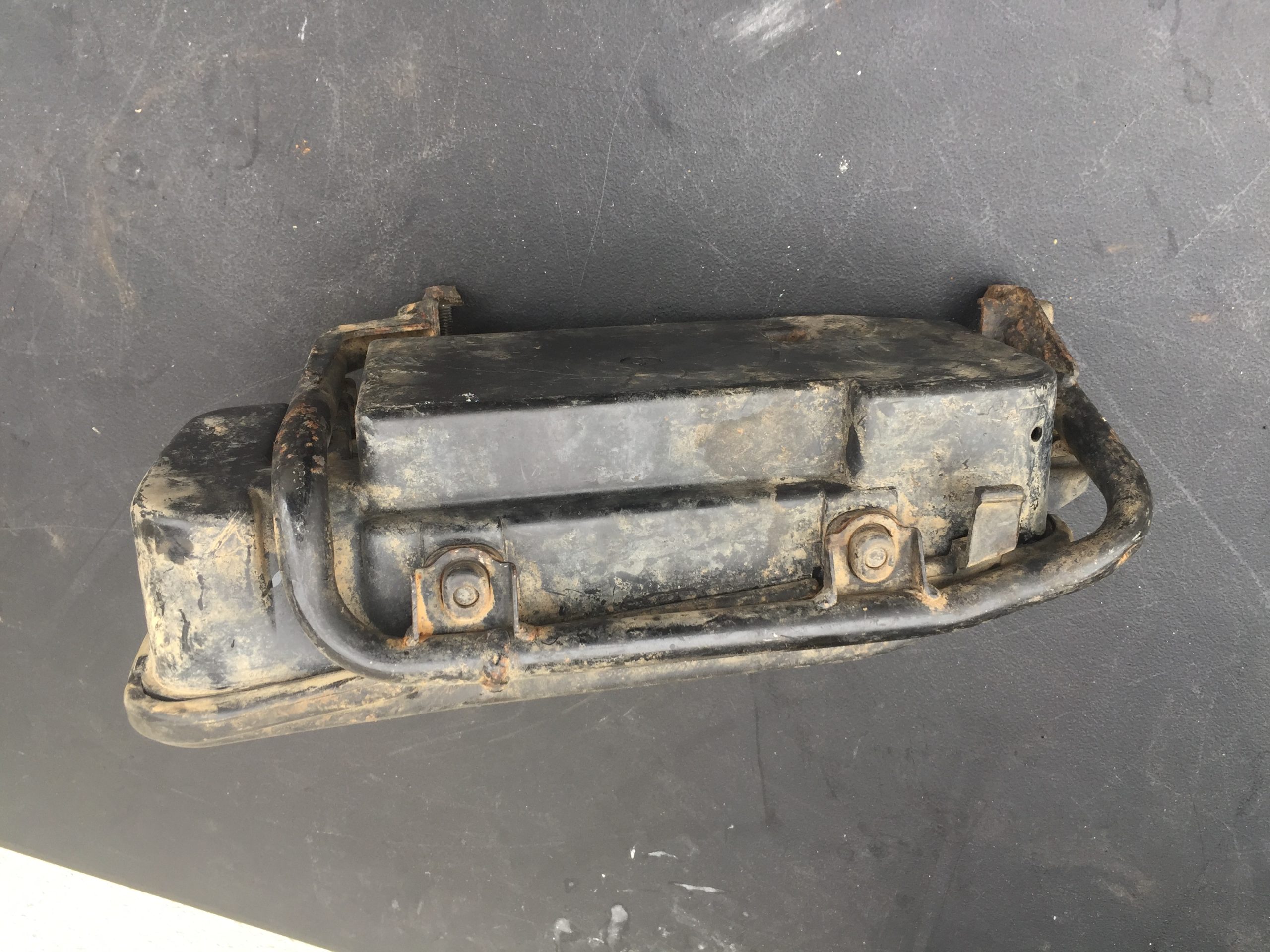 Honda xr650L Battery box and bracket.